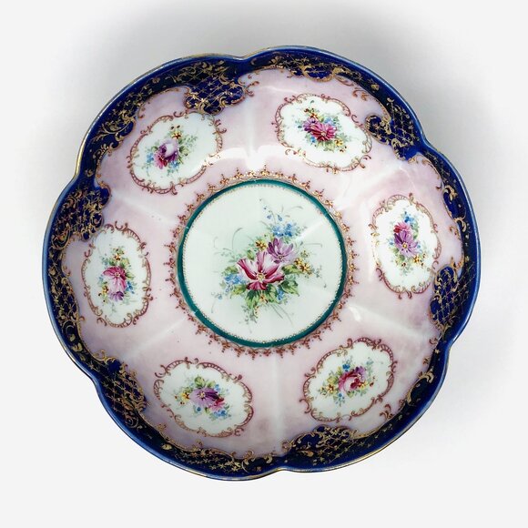 Antique Hand Painted Porcelain Bowl - Picture 1 of 5